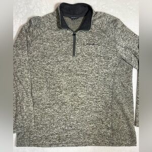 Eddie Bauer Gray Quarter-Zip Pullover
